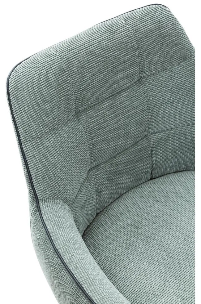 Set de scaune de sufragerie verde cu cotiere 2 buc. tapițat Donatelo – Marckeric