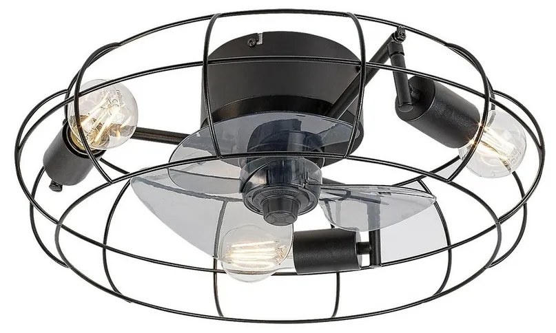 Plafonieră cu ventilator Rabalux 71043 Cadmus, negru