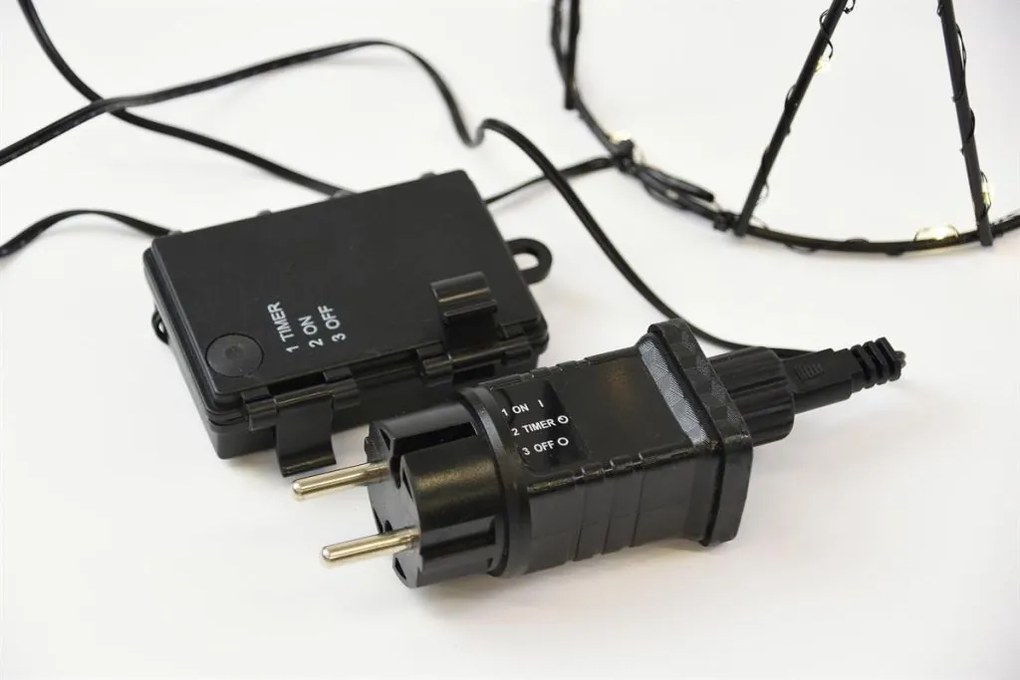 Set de piramide metalice, 154 LED-uri, alb cald.