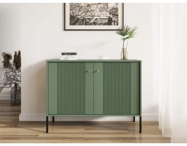 Comodă LUE verde/neagră