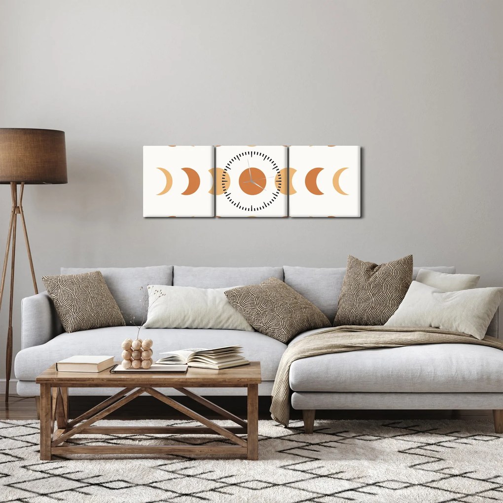 Tablou - Creații de vis N⁰2 (cu ceas) (90x30 cm)