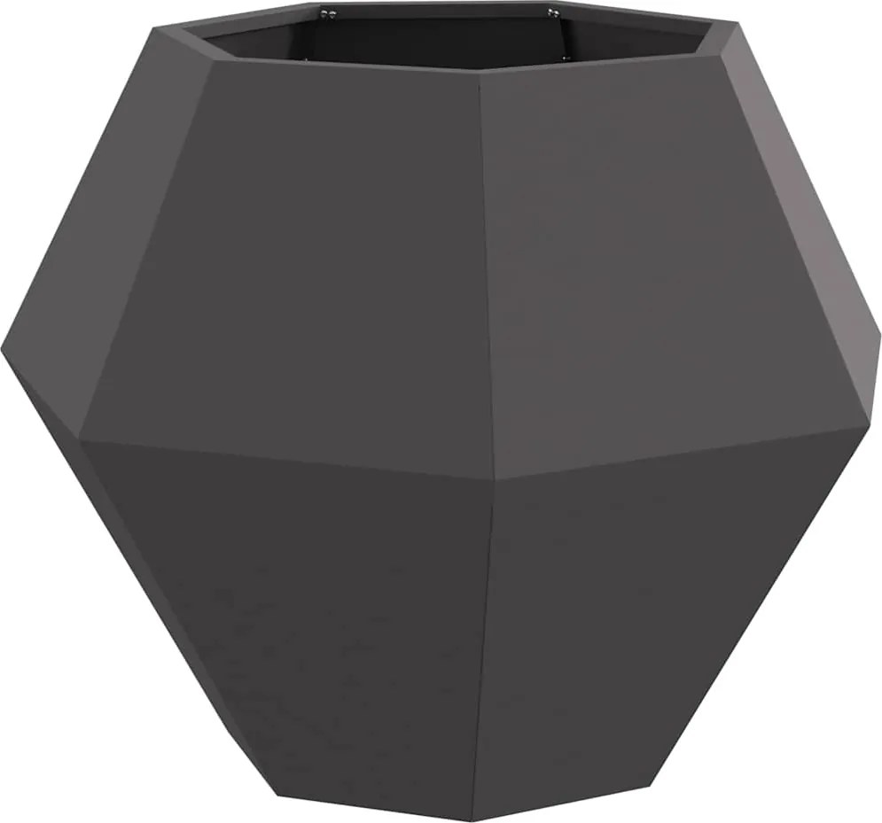 vidaXL Jardinieră Negru 75 x 75 x 60 cm Oțel