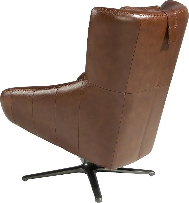 Fotoliu pivotant tapitat cu piele sintetica George