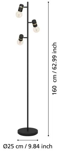 Lampadar LURONE 3xE27/10W/230V Eglo 900179