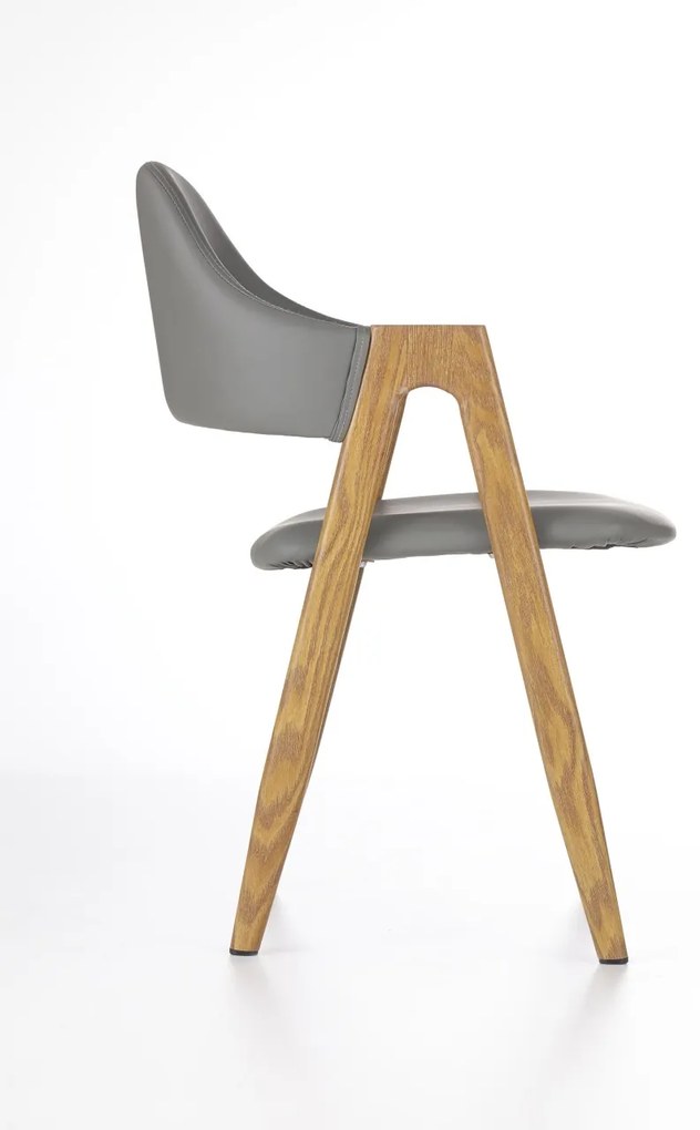 Scaun tapitat K247 gri - H 80 cm