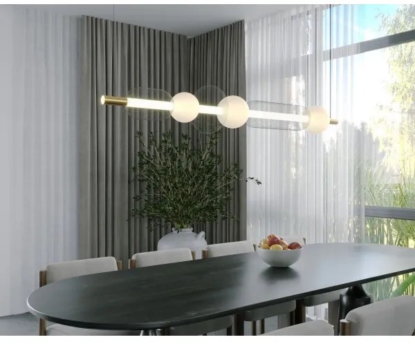 Lustră LED pe cablu MAXLIGHT P0593 BORA LED/29W/230V alb/negru