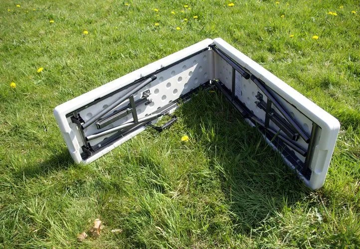 Masa de gradina rabatabila Garth 180 cm + 2 banci