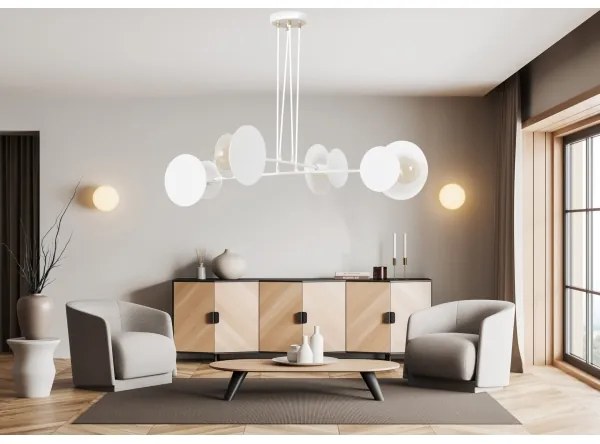 Lustră pe cablu IDEA 4xE27/15W/230V alb