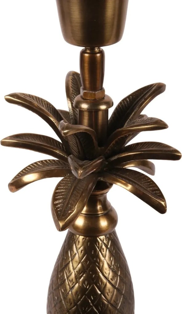 Lampă de masă din aluminiu, auriu, finisaj antichizat, 40 x 11 cm, „Gobelin”