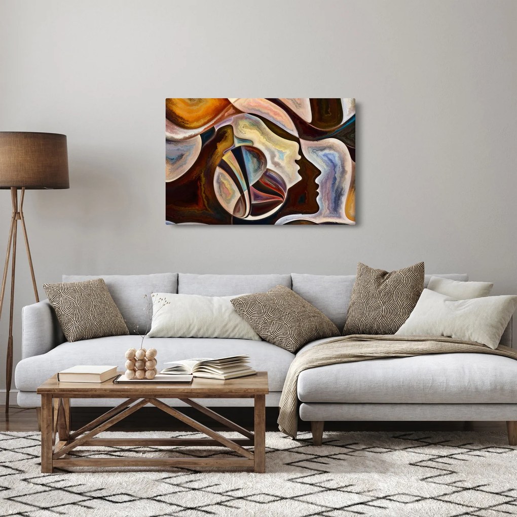 Tablou - Abstractizarea capetelor (90x60 cm)