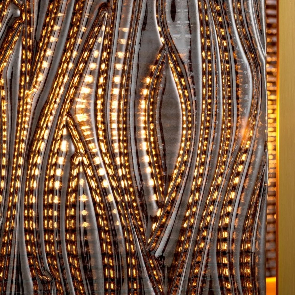 Candelabru LUX, Otel Alama Antic, Sticla Fumurie, Elysian