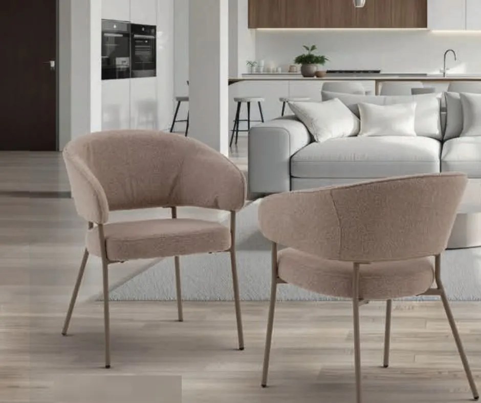 Scaun tip fotoliu OSCAR, tesatura, structura metalica - GRI ANTRACIT