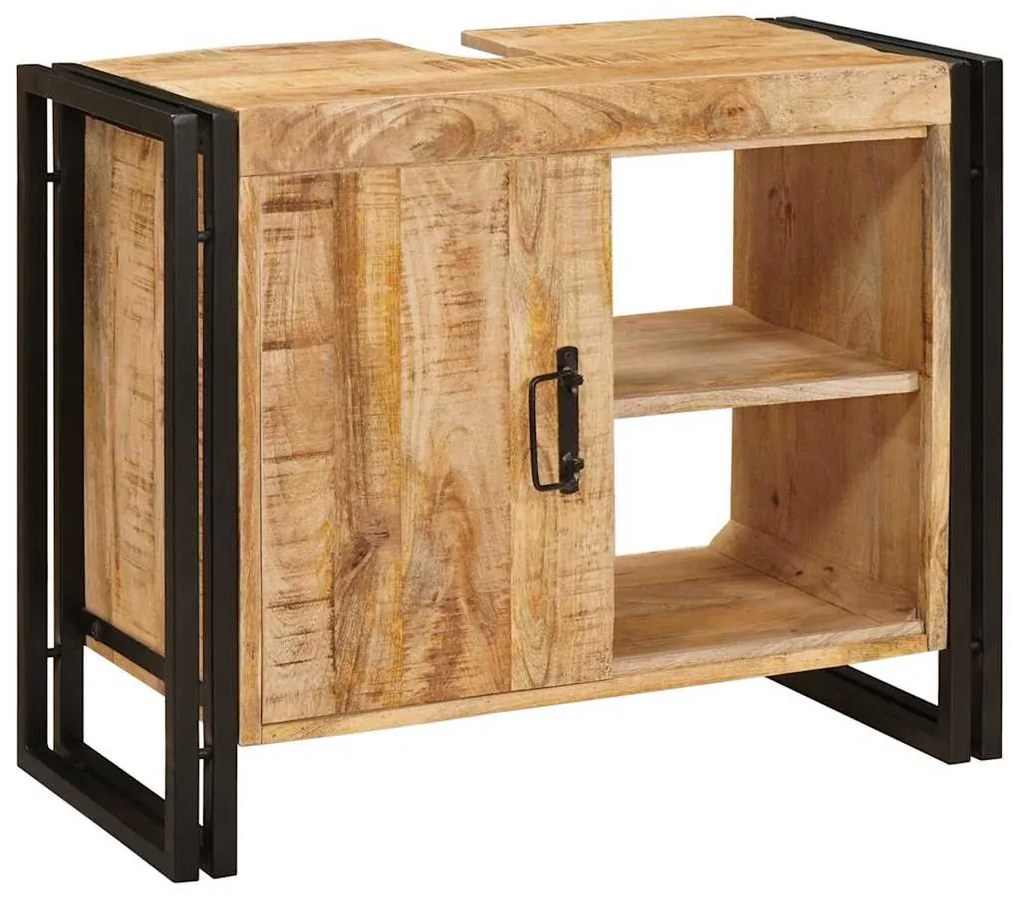 vidaXL Dulap de chiuvetă Maro 71 x 33 x 58 cm Lemn de mango solid