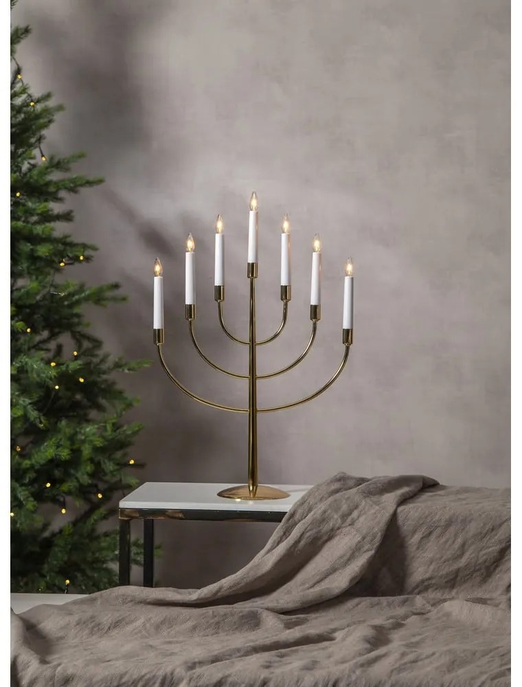 Decorațiune luminoasă de Crăciun aurie Titus – Star Trading