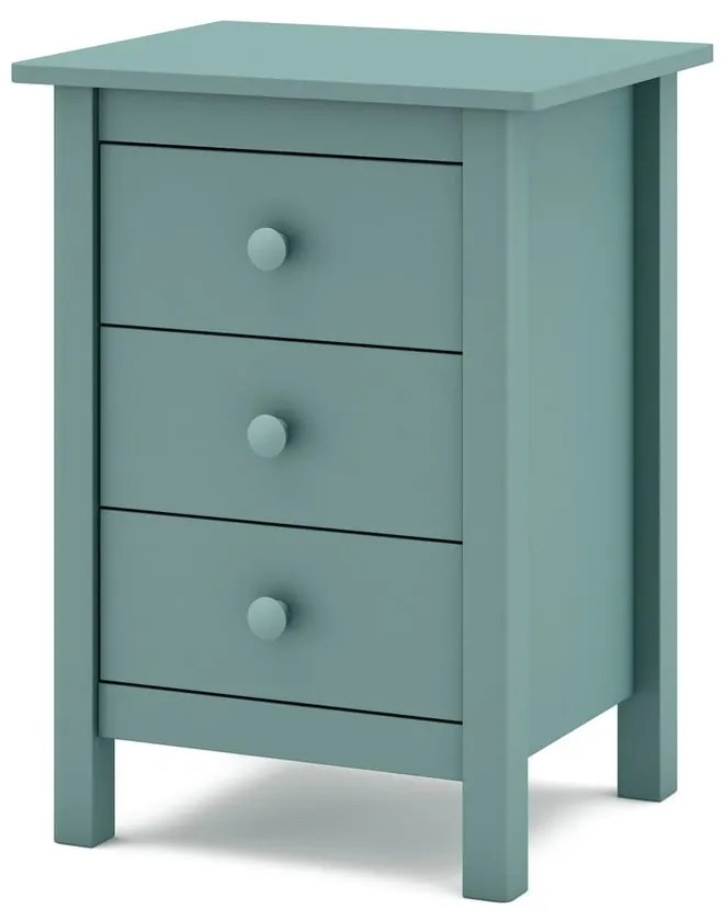 Noptieră de copii în culoarea petrolului din lemn masiv de pin Max – Marckeric