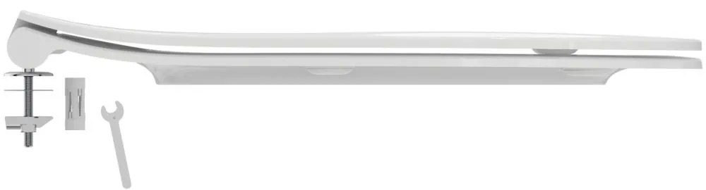 Capac WC ultra plat, softClose, alb Alb