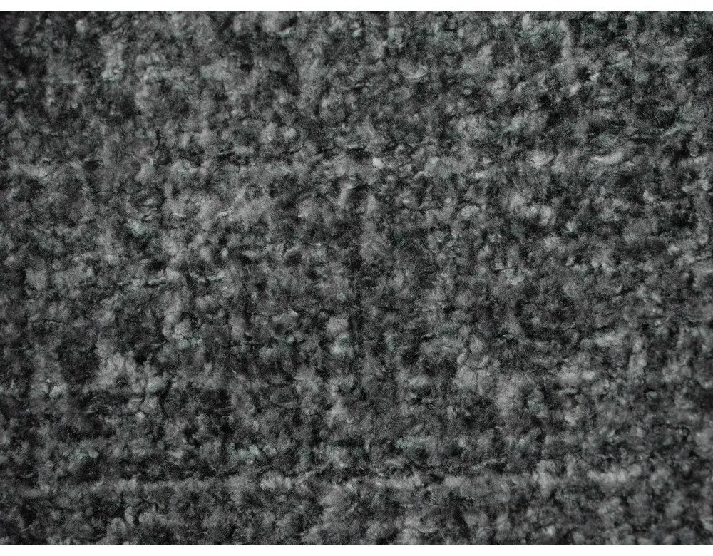 Pat matrimonial gri închis tapițat cu somieră 140x200 cm Makana – Makamii