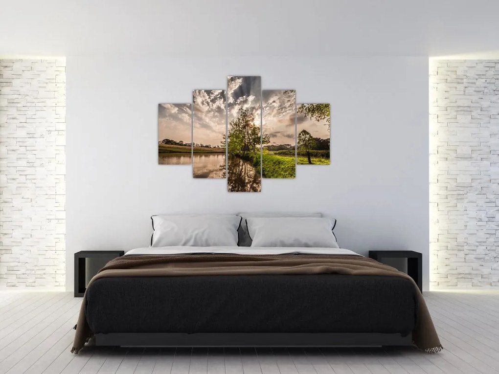 Tablou naturii cu raze de soae (150x105 cm)