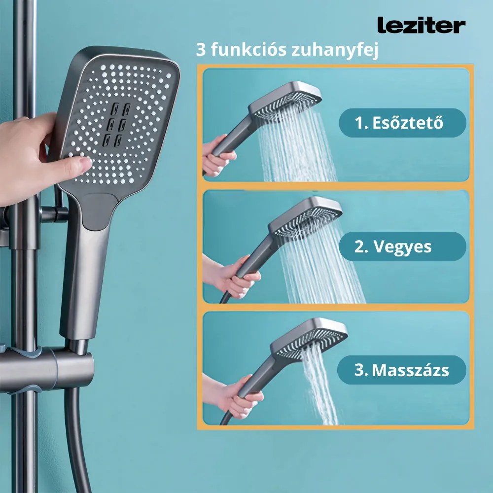 Set de duș multifuncțional Eliz alb