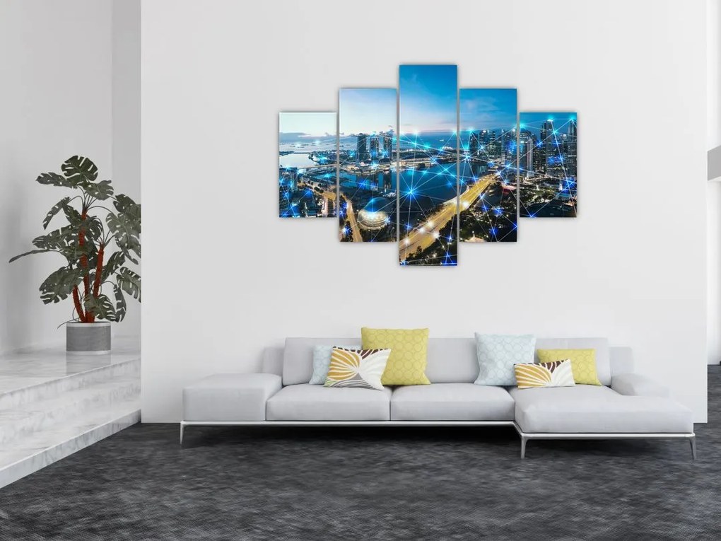 Tablou - Rețeaua orașului (150x105 cm)