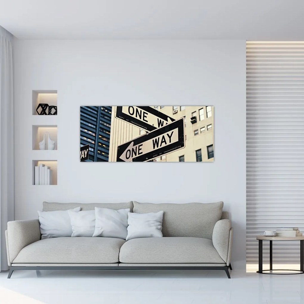 Tablou - New York ONE WAY (120x50 cm)