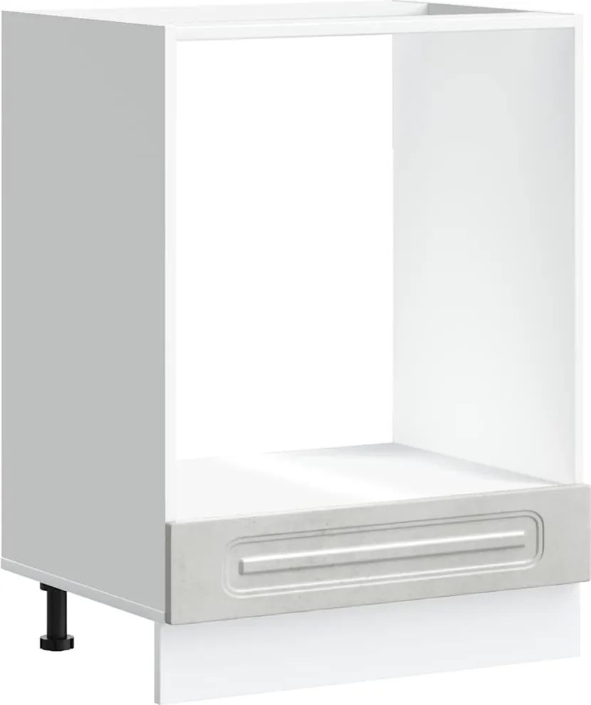 vidaXL Dulap pentru cuptor „Kalmar” Lemn prelucrat gri beton