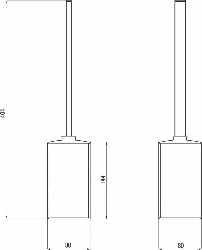 Perie wc seria Nero ADM_N712