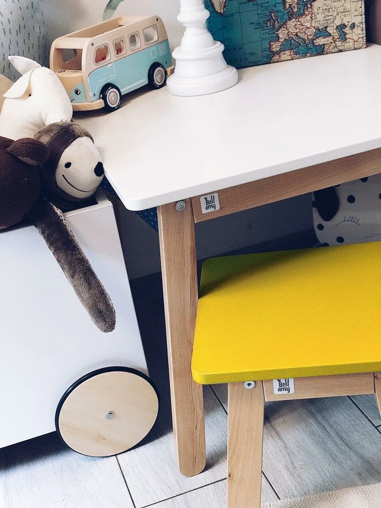 Scaunel pentru copii WOODY GREY gri