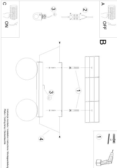 Plafonieră YOLI 2xG9/12W/230V albă Sollux SL.1147
