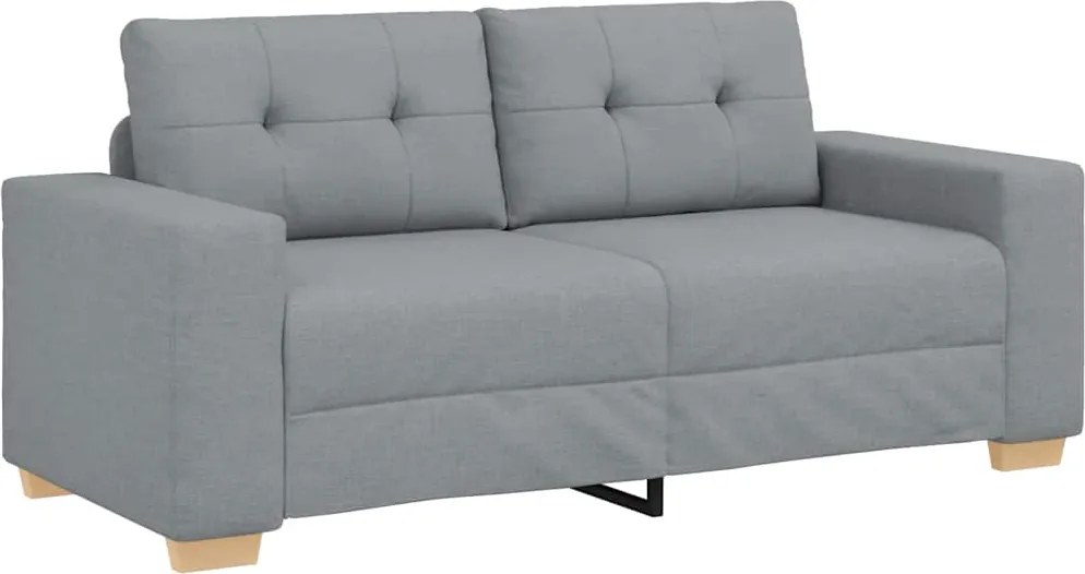 vidaXL Canapea lovesea gri deschis 180x77x82 cm stofa