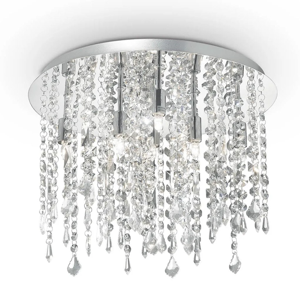 Lustra Plafon Ideal Lux Royal Pl8 G9, Crom, 052991, Italia