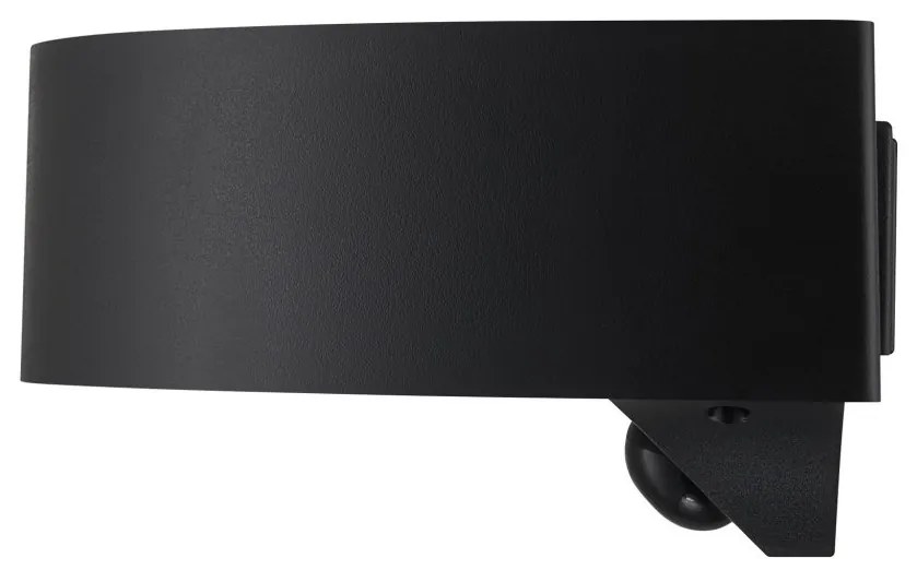 Aplica solara cu senzor de miscare, protectie IP44, Monay Round negru
