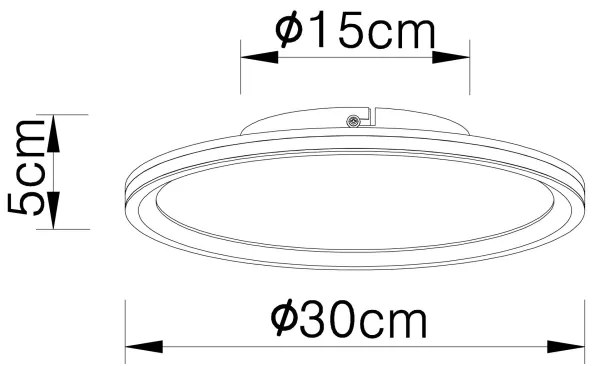 Plafonieră LED BELISSA LED/30W/230V d. 30 cm Globo 41588D