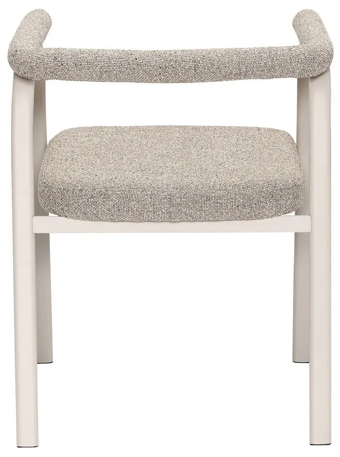 Set de scaune de sufragerie bej cu cotiere 2 buc. tapițat Ecto – Hübsch