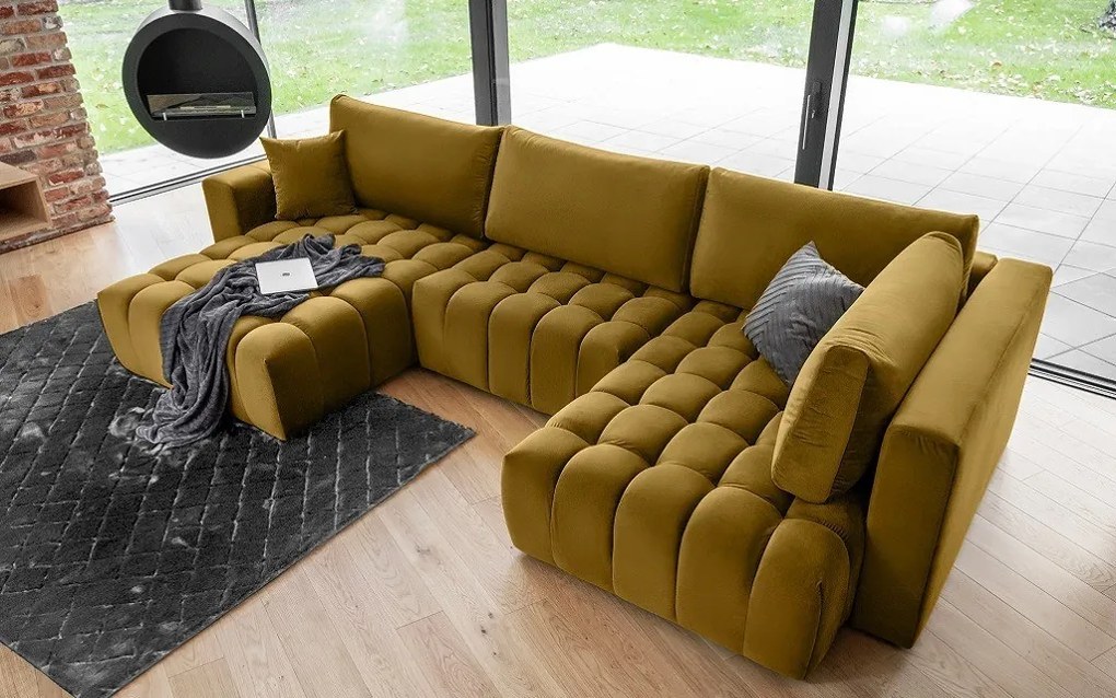 Coltar living extensibil Bonito – L350 x l170 x h85 cm