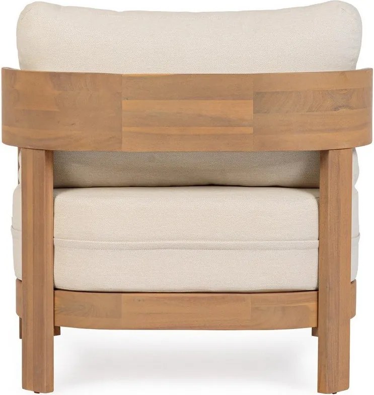 Fotoliu de grădină în culoare naturală din lemn masiv Pablo – Bizzotto