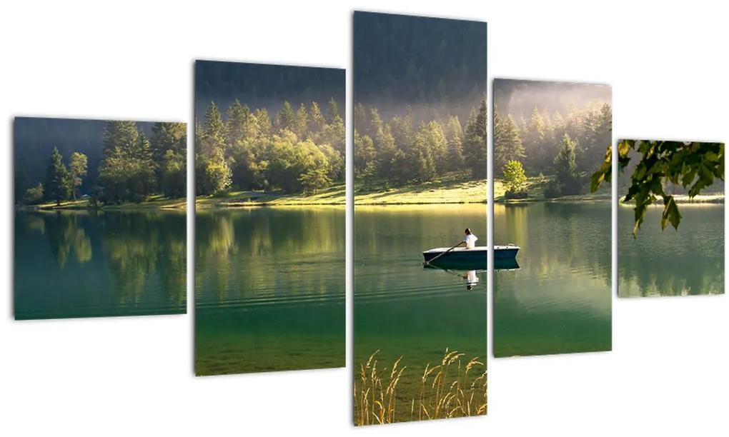Tablou cu lac (125x70 cm), în 40 de alte dimensiuni noi