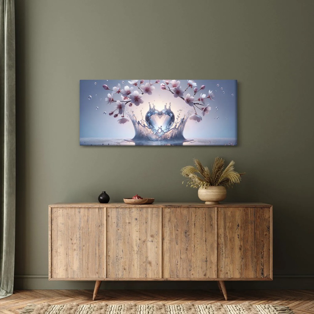 Tablou - Inimă de diamant (120x50 cm)