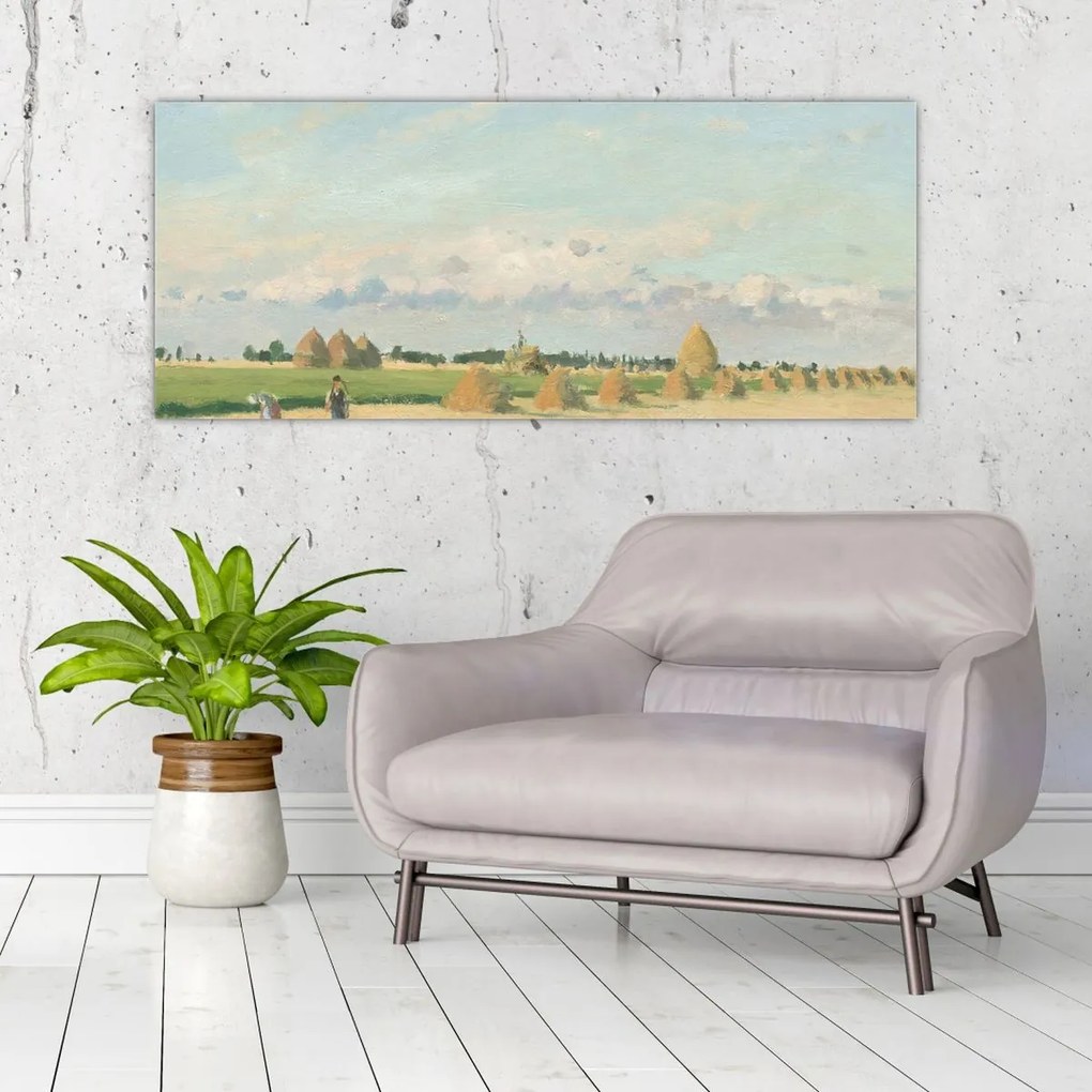 Tablou - Camille Pissarro, Landscape, Ile de France, reproducere (120x50 cm)