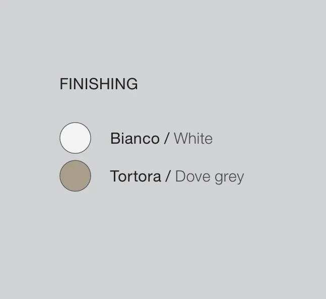 Plafoniera moderna Luna 60x72,5cm, alb sau gri