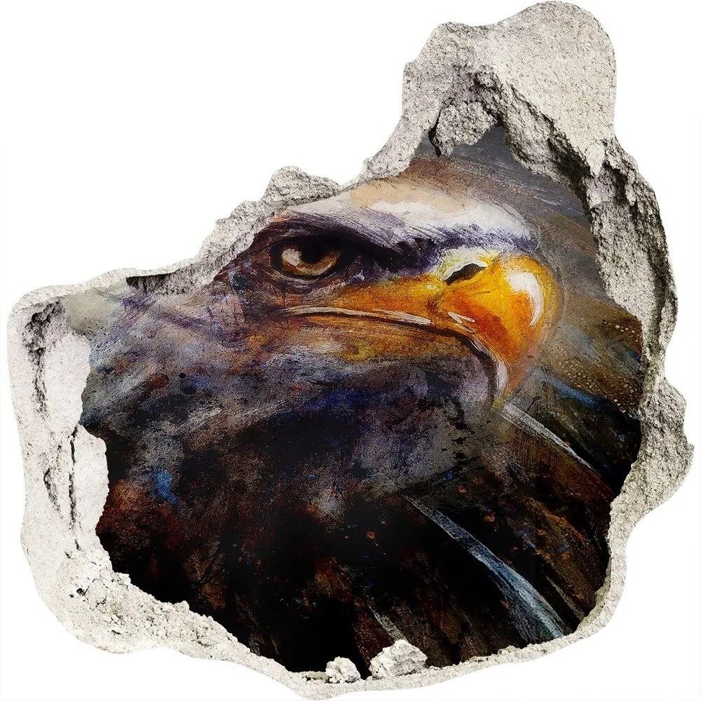 Autocolant 3D gaura cu priveliște Vultur