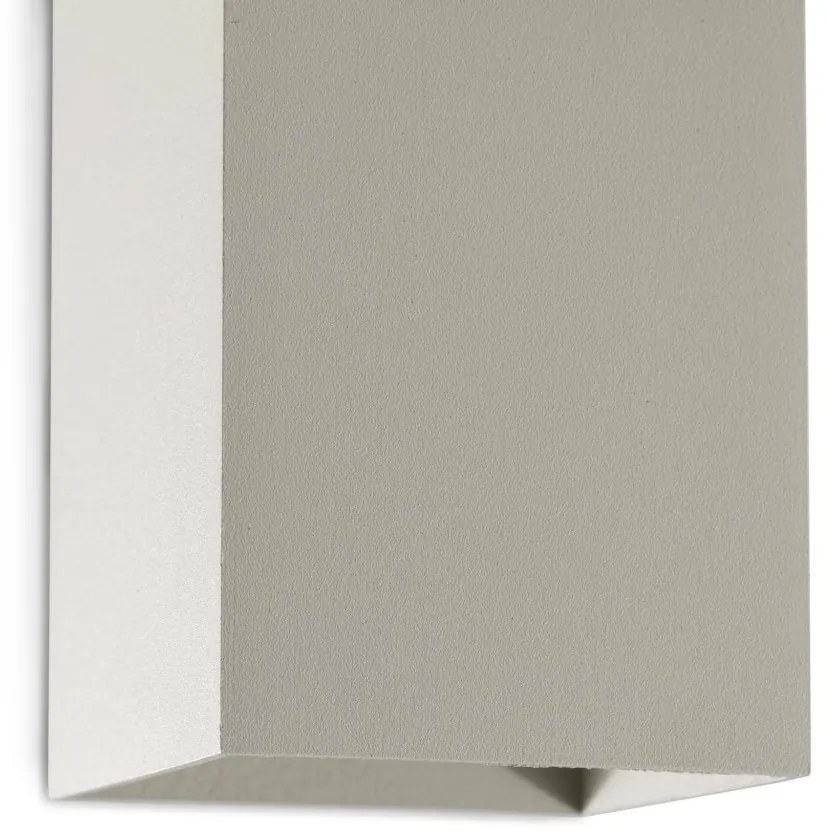 Aplica perete aluminiu gri, 1xGU10, LUNE square