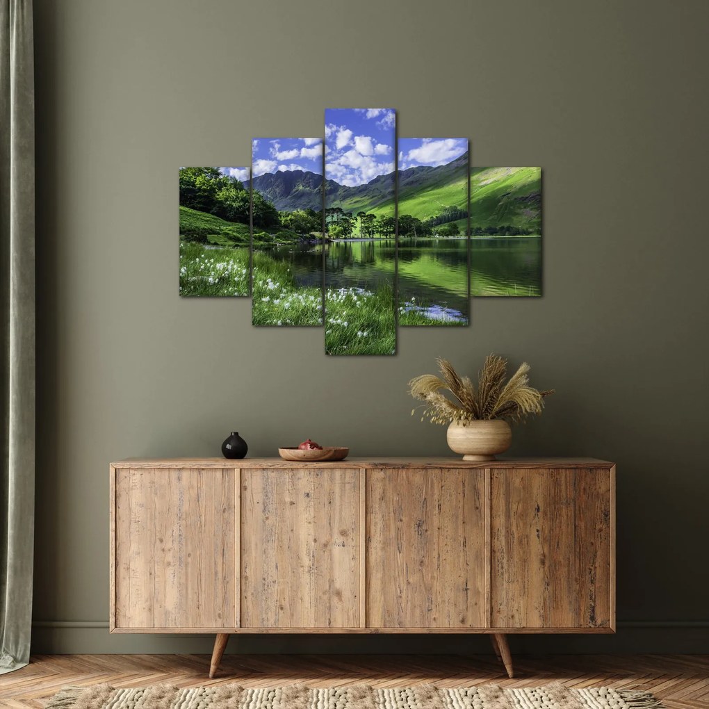 Tablou - Peisaj cu un lac (150x105 cm)