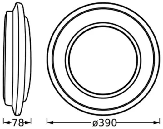 Osram - Plafonieră LED ORBIS BERLIN LED/24W/230V Ø 39 cm