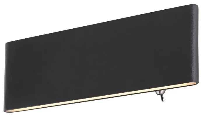Aplica LED cu iluminat ambiental sus/jos SIEGFRIED negru 8W