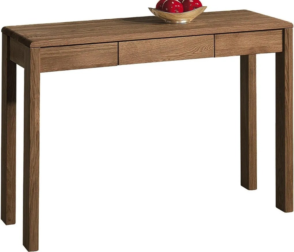Consolă stejar masiv Serena, 120 × 45 × 78 cm