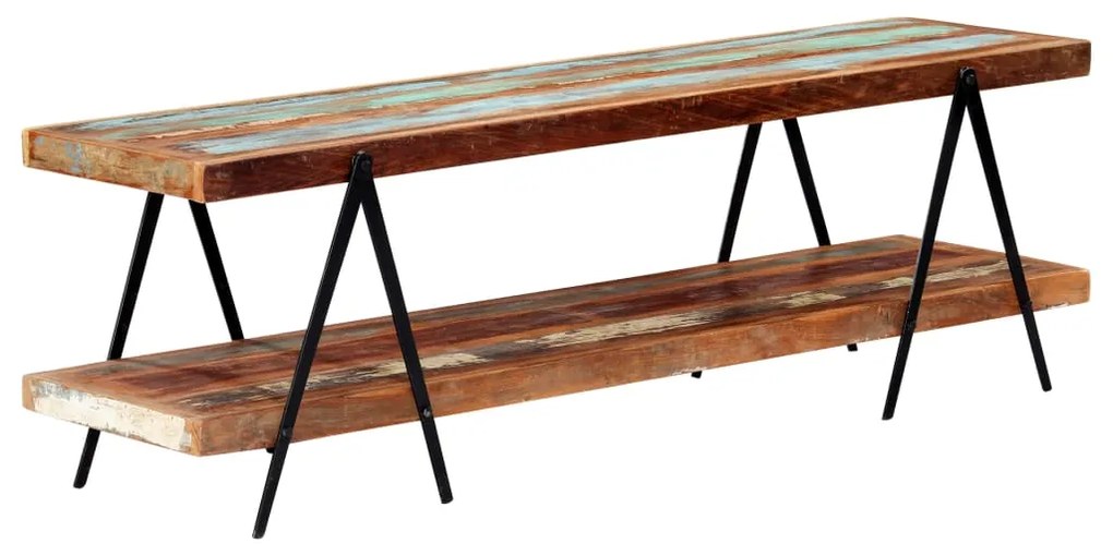 vidaXL Comodă TV, 160 x 40 x 50 cm, lemn masiv reciclat