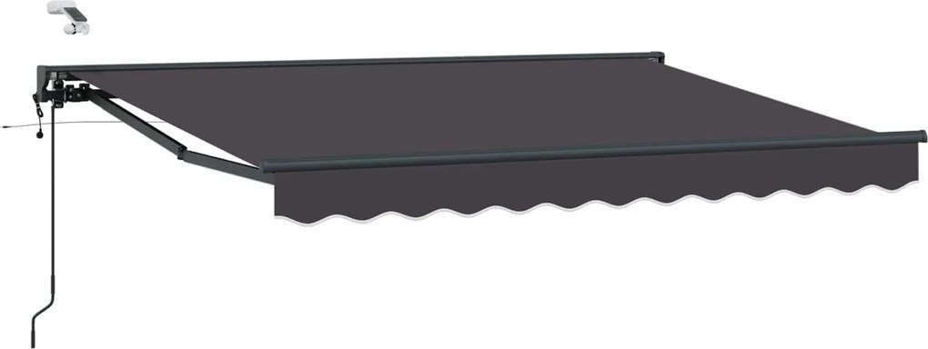 vidaXL Cort electric retractabil Antracit 3,5 x 2,5 m