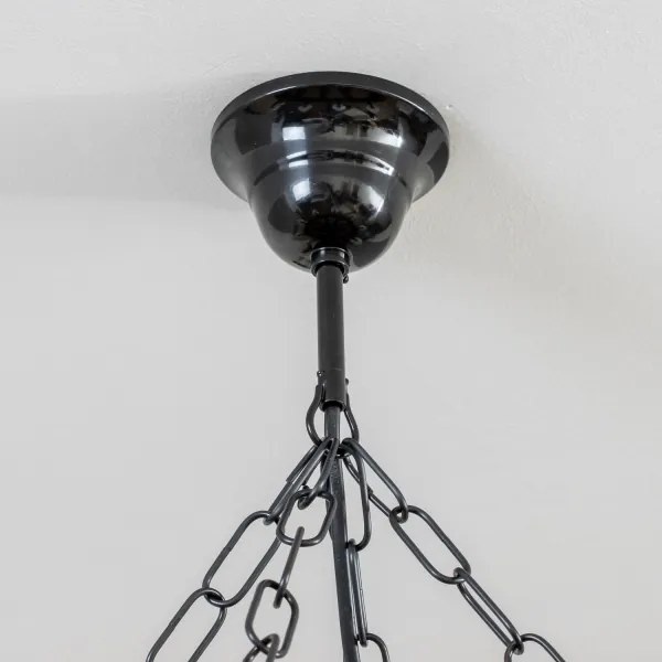 Brilagi - Lustru suspendat pe lanț ROATA, 8 x E14, 40 W, 230 V, diam. 70 cm, fag/nuc