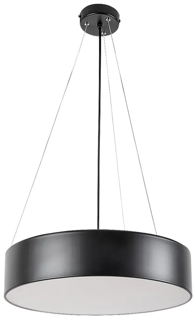 Lustra suspendata design modern circular Renata negru